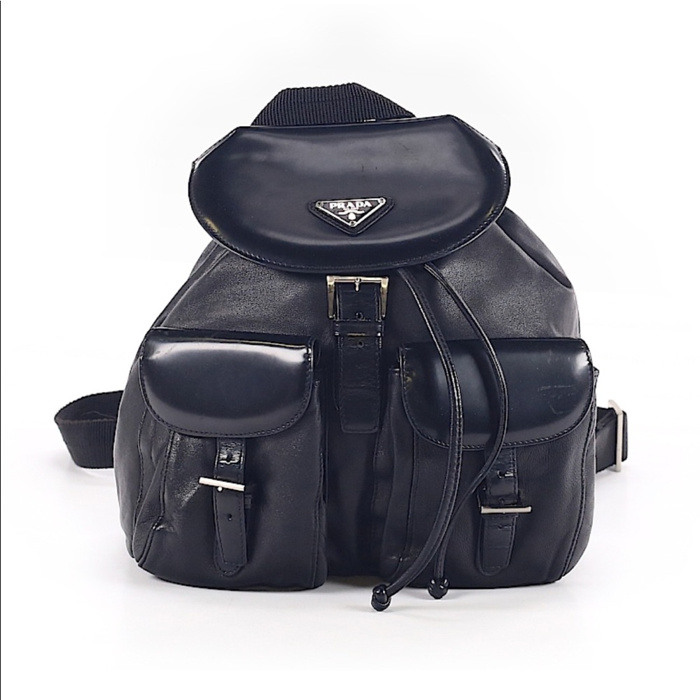 Prada leather backpack
